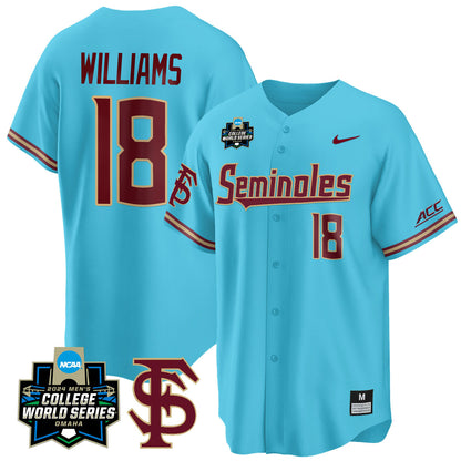 FSU 2024 College World Series Vapor Premier Limited Jersey V1 - All Stitched