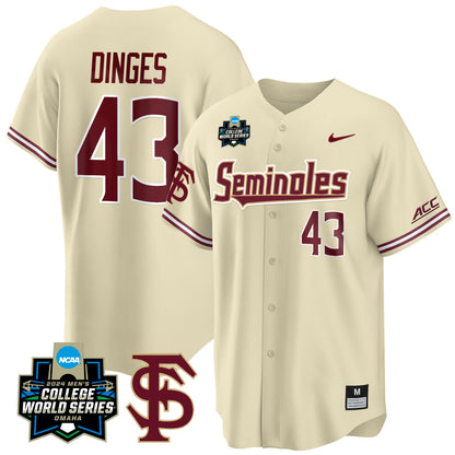 FSU 2024 College World Series Vapor Premier Limited Jersey V1 - All Stitched