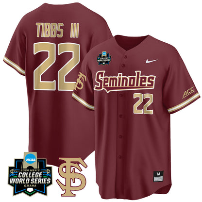 FSU 2024 College World Series Vapor Premier Limited Jersey V1 - All Stitched