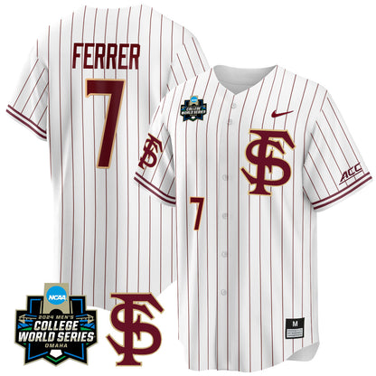 FSU 2024 College World Series Vapor Premier Limited Jersey V1 - All Stitched