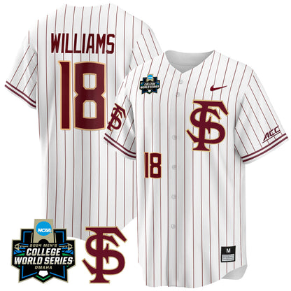 FSU 2024 College World Series Vapor Premier Limited Jersey V1 - All Stitched