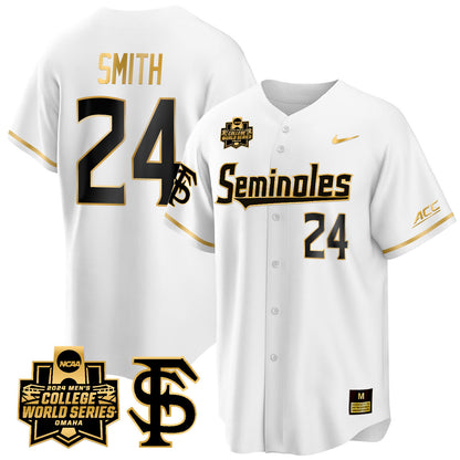 FSU 2024 College World Series Vapor Premier Limited Jersey V1 - All Stitched