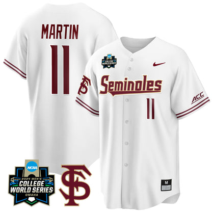 Men's Florida State Seminoles 2024 College World Series Vapor Premier Limited Jersey V1 - All Stitched