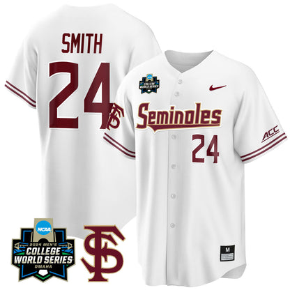 FSU 2024 College World Series Vapor Premier Limited Jersey V1 - All Stitched
