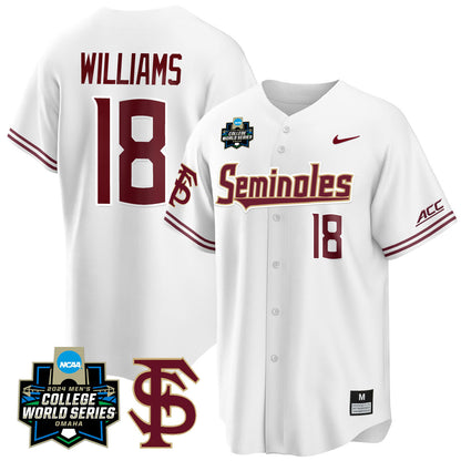 FSU 2024 College World Series Vapor Premier Limited Jersey V1 - All Stitched