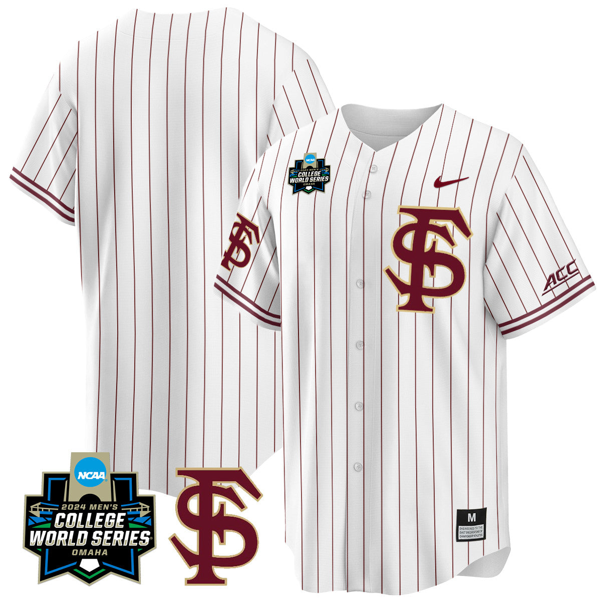 FSU 2024 College World Series Vapor Premier Limited Jersey V1 - All Stitched