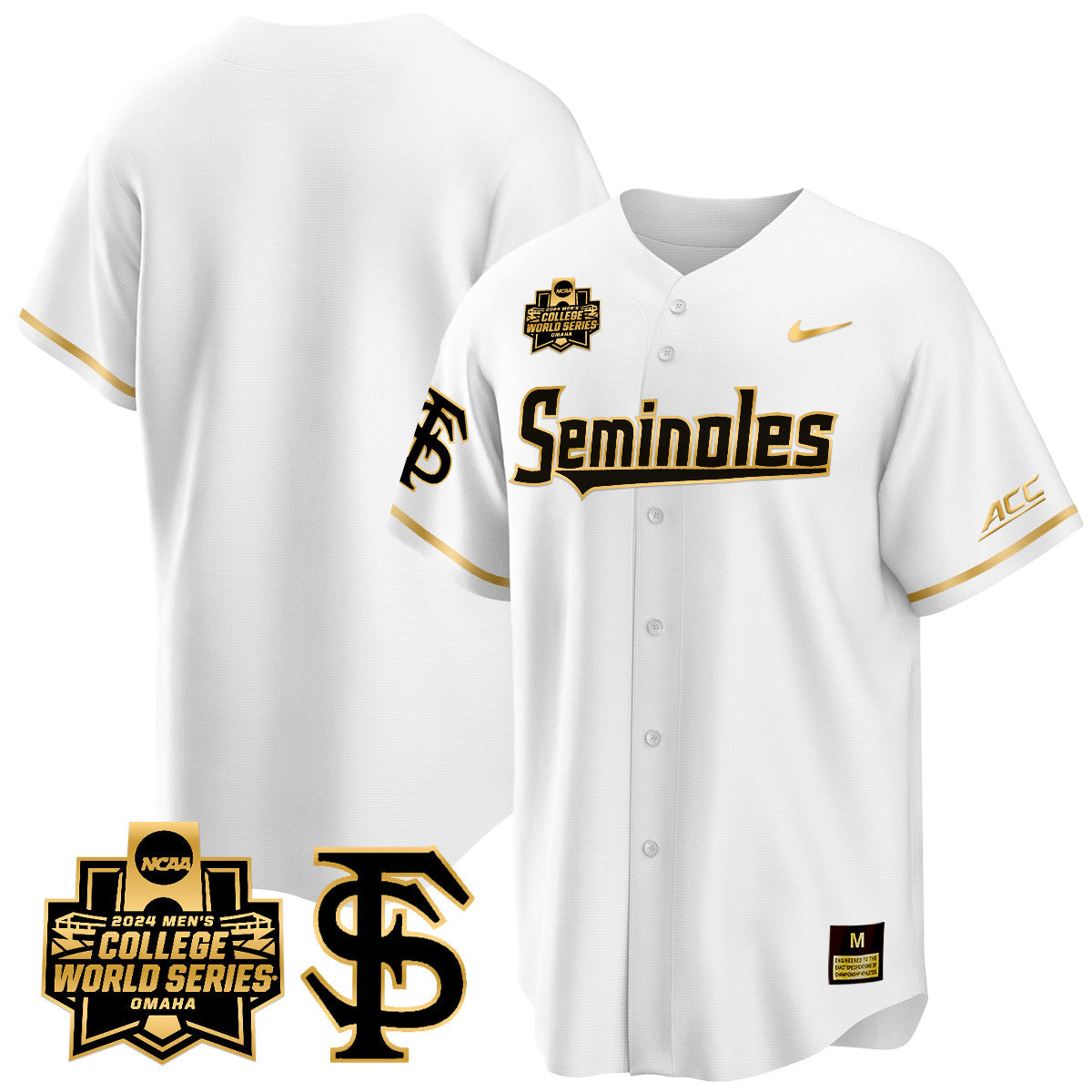 FSU 2024 College World Series Vapor Premier Limited Jersey V1 - All Stitched