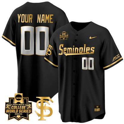 Custom FSU 2024 College World Series Vapor Limited Jersey V1 - All Stitched