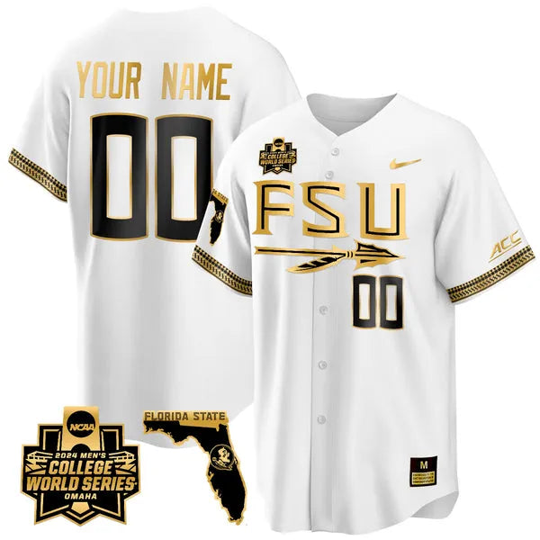 Custom FSU 2024 College World Series Vapor Limited Jersey V1 - All Stitched