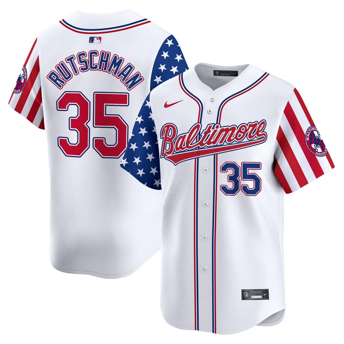 Men's Baltimore Orioles 2025 Independence Day Vapor Premier Limited Jersey - All Stitched