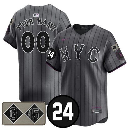 Custom Mets Memorial Player Limited Jersey - All Stitched