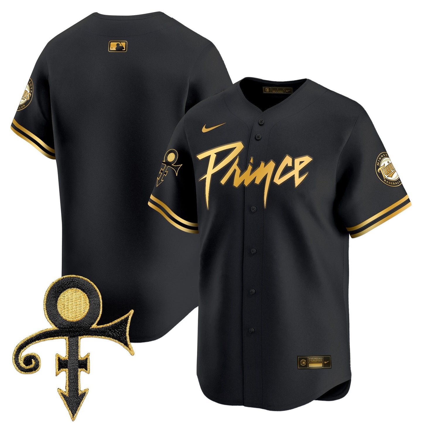 Minnesota Twins Prince Patch Vapor Premier Limited Jersey V4 - All Stitched