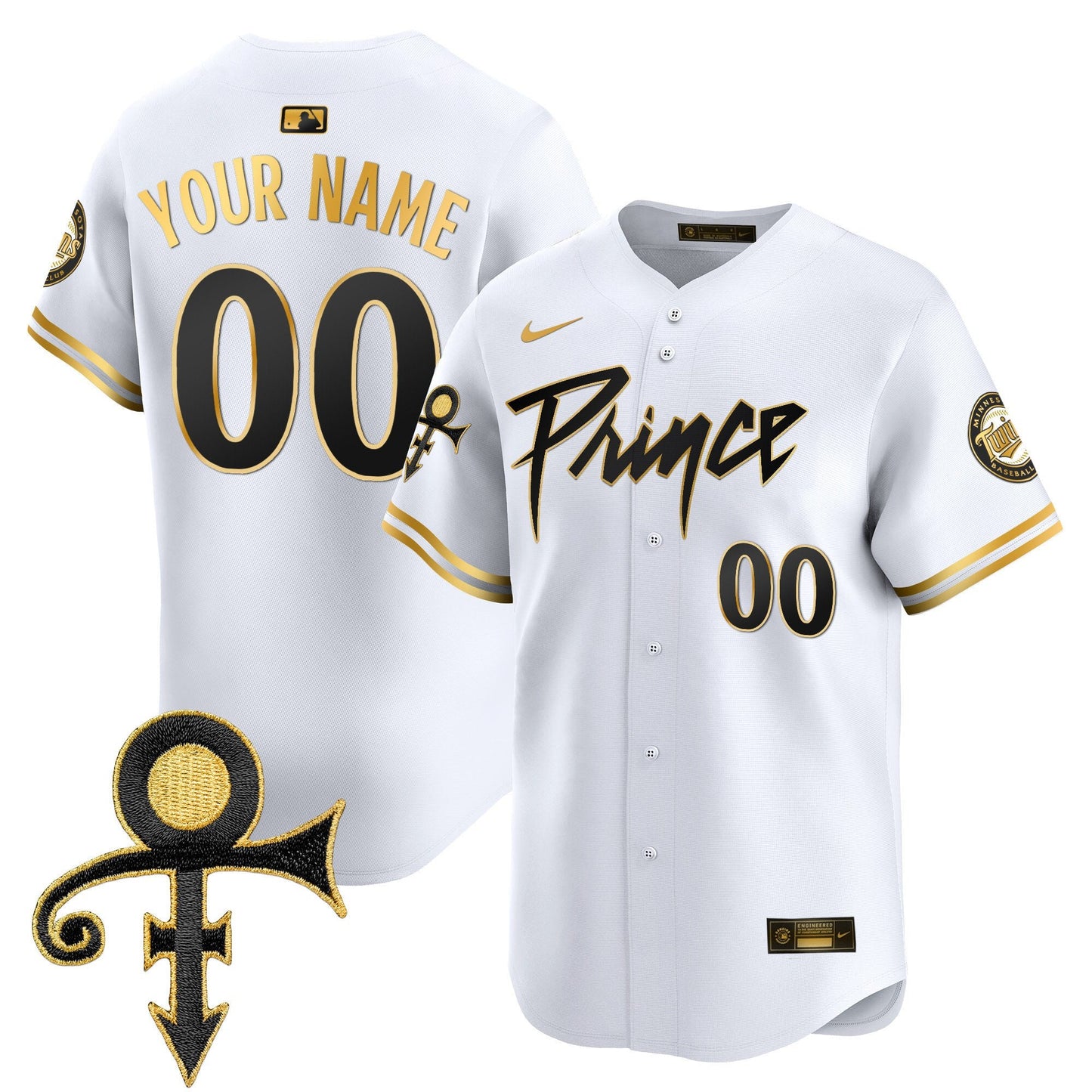 Minnesota Twins Prince Patch Vapor Premier Limited Custom Jersey V4 - All Stitched