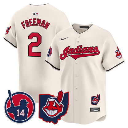 Cleveland Indians Larry Doby Patch Vapor Premier Limited Jersey - All Stitched