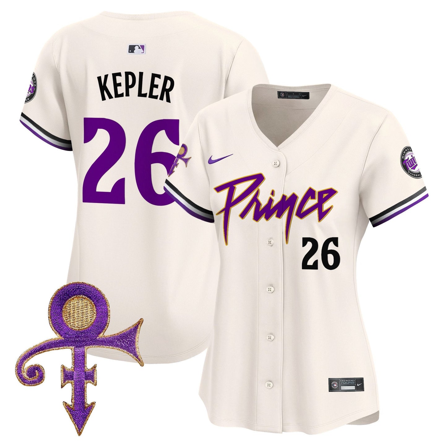 WoMinnesota Twins Prince Patch Vapor Premier Limited Jersey V4 - All Stitched