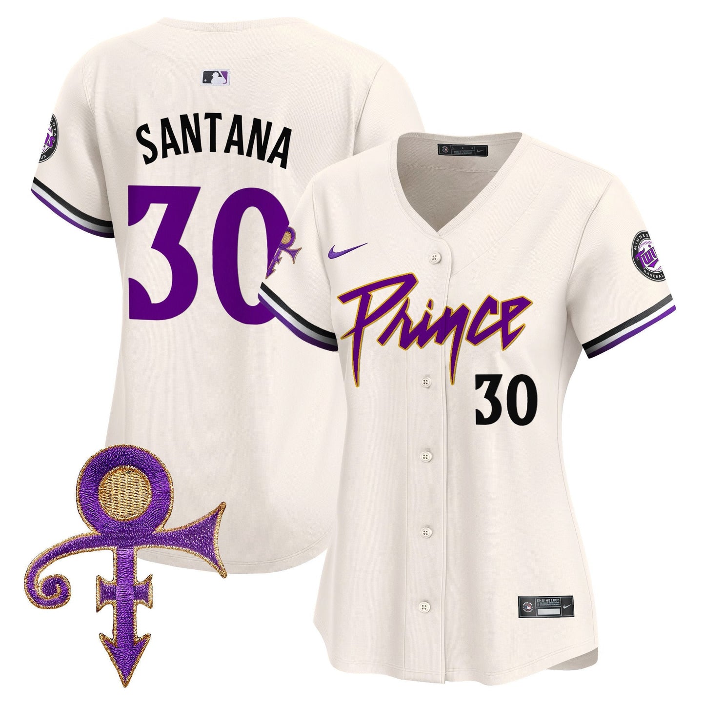 WoMinnesota Twins Prince Patch Vapor Premier Limited Jersey V4 - All Stitched