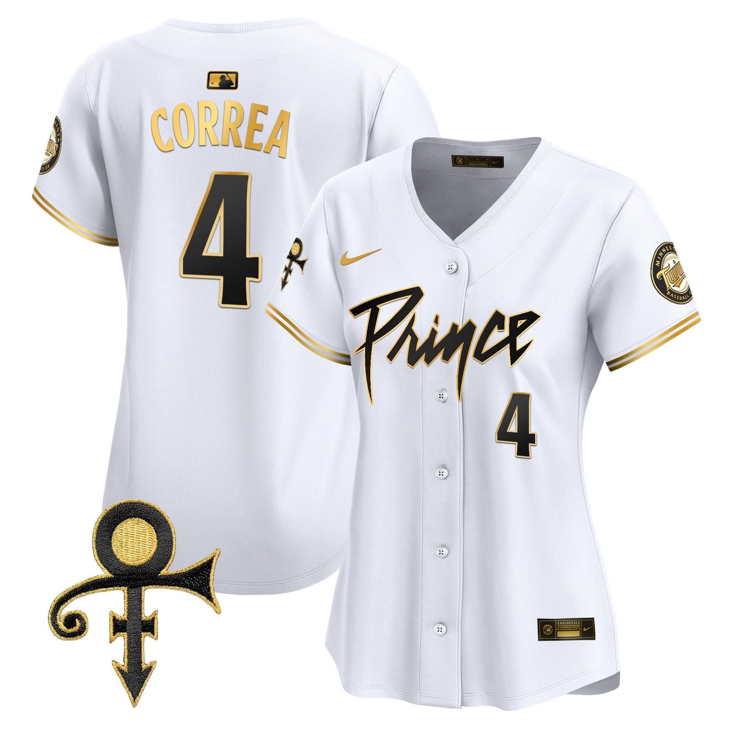 WoMinnesota Twins Prince Patch Vapor Premier Limited Jersey V4 - All Stitched