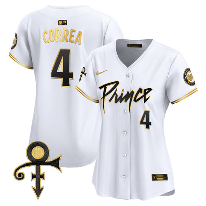 WoMinnesota Twins Prince Patch Vapor Premier Limited Jersey V4 - All Stitched