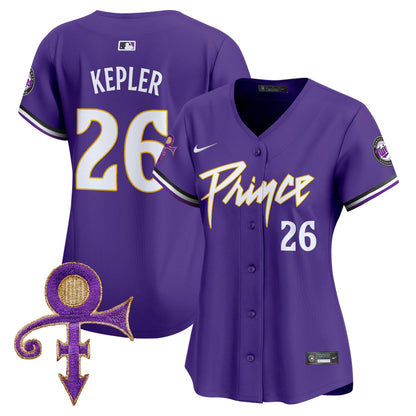 WoMinnesota Twins Prince Patch Vapor Premier Limited Jersey V4 - All Stitched