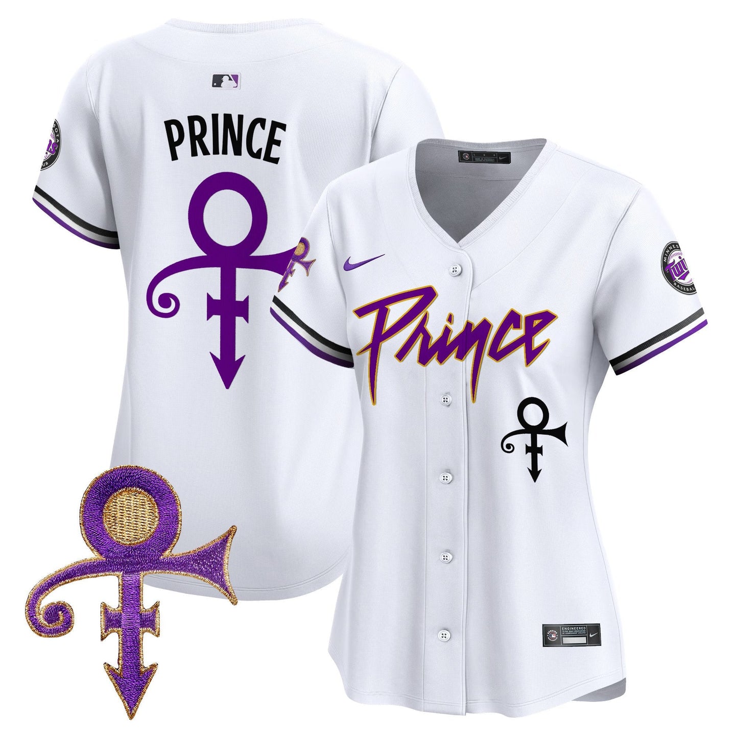 WoMinnesota Twins Prince Patch Vapor Premier Limited Jersey V4 - All Stitched