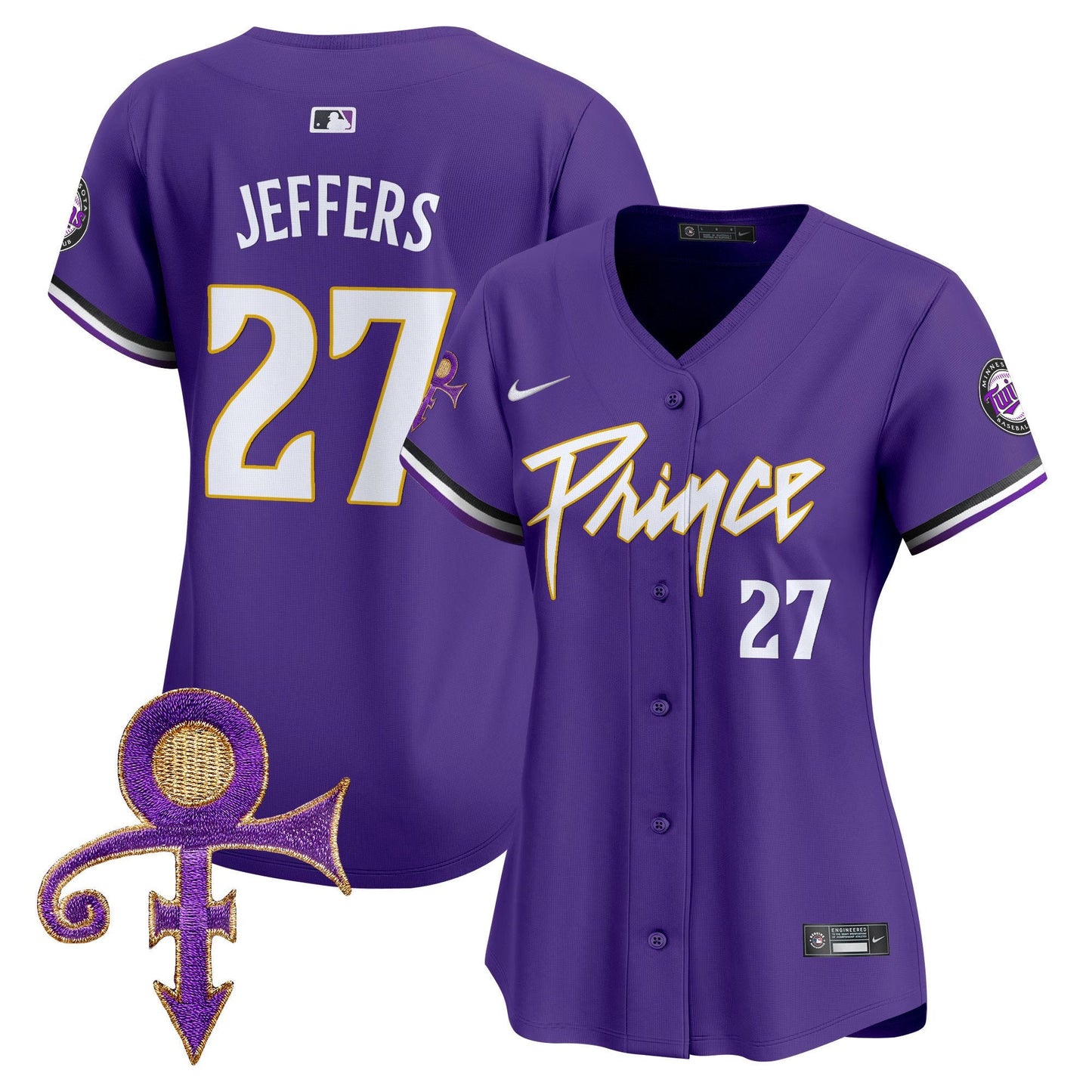 WoMinnesota Twins Prince Patch Vapor Premier Limited Jersey V4 - All Stitched