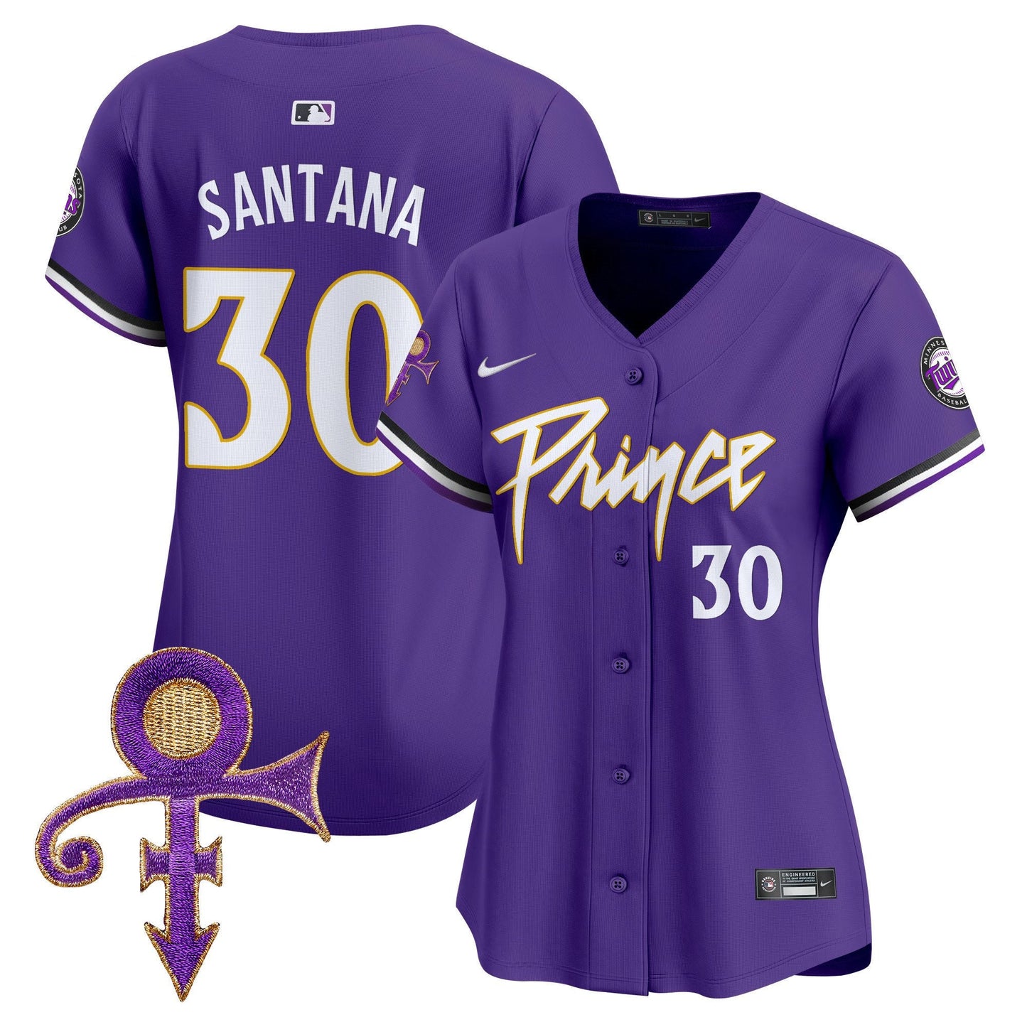 WoMinnesota Twins Prince Patch Vapor Premier Limited Jersey V4 - All Stitched