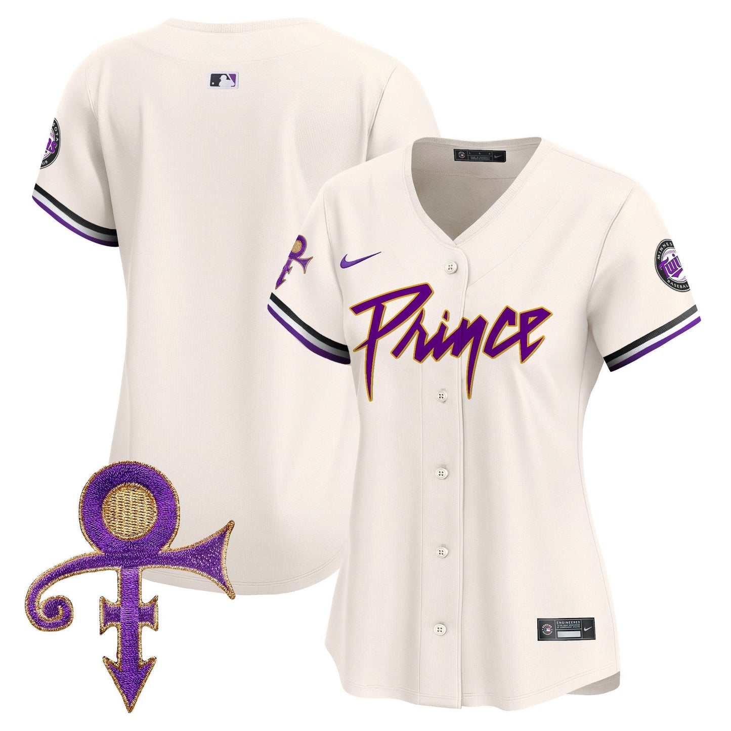 WoMinnesota Twins Prince Patch Vapor Premier Limited Jersey V4 - All Stitched
