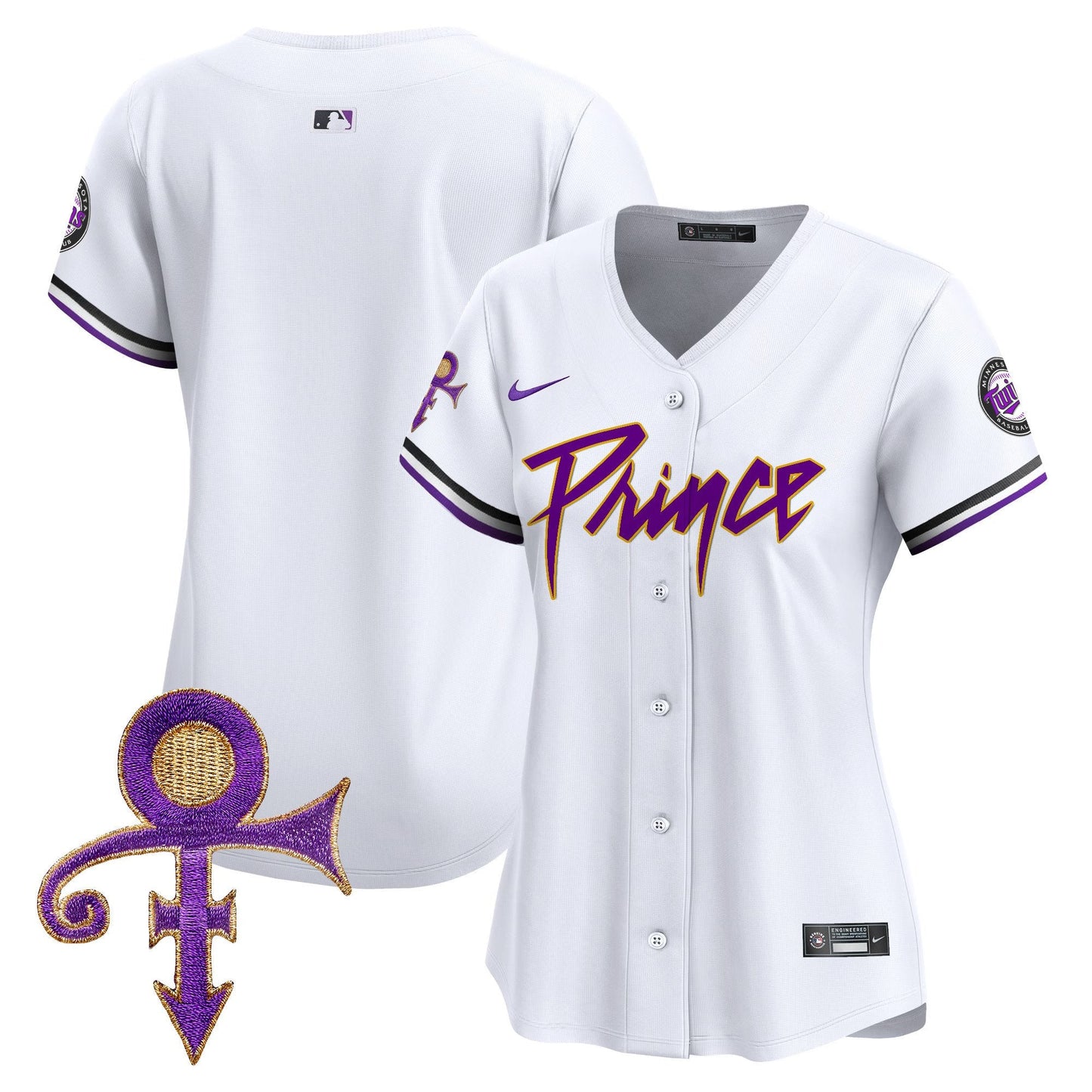 WoMinnesota Twins Prince Patch Vapor Premier Limited Jersey V4 - All Stitched