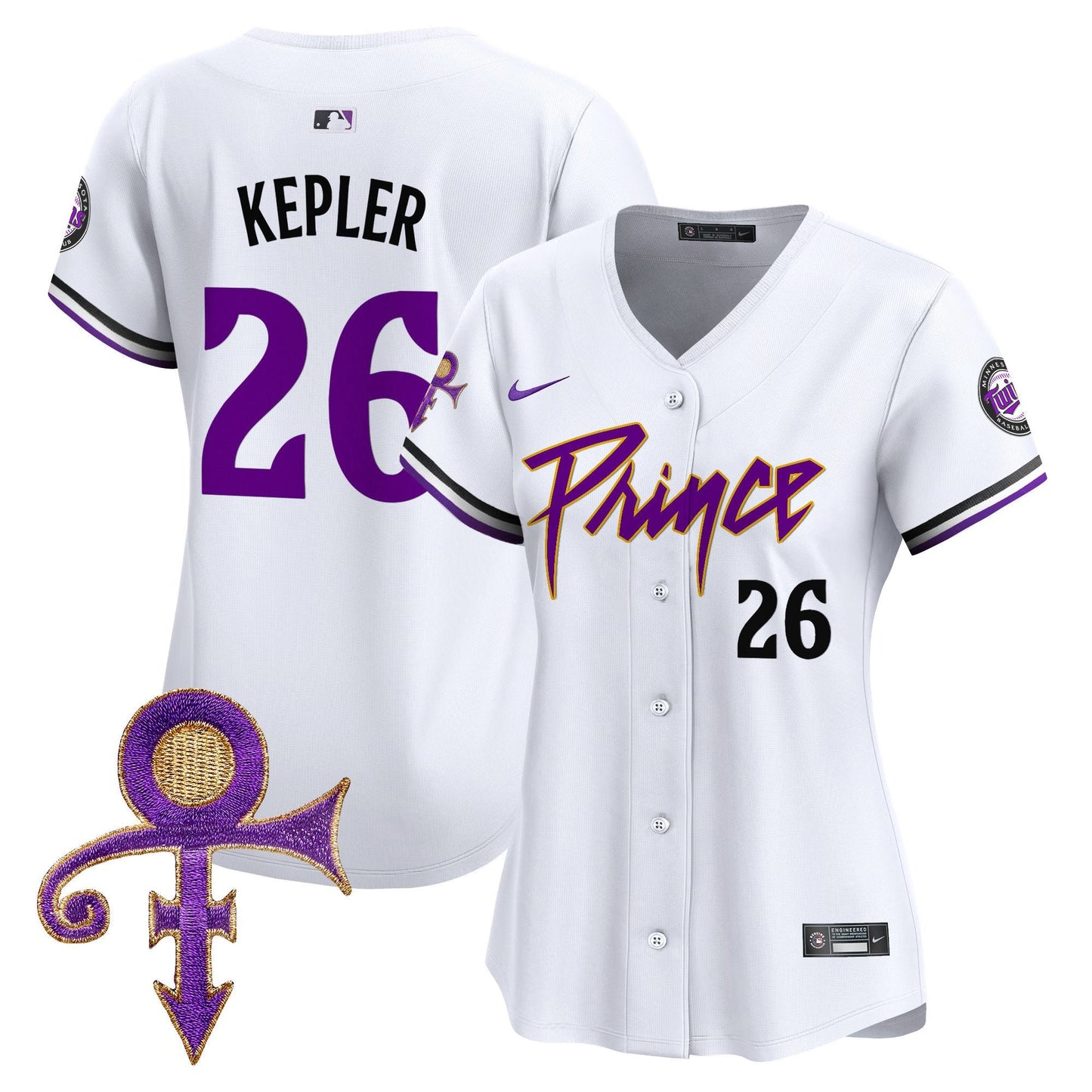 WoMinnesota Twins Prince Patch Vapor Premier Limited Jersey V4 - All Stitched