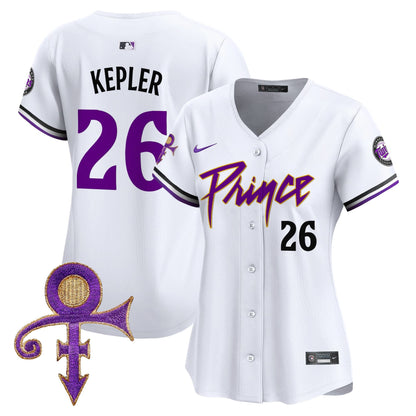 WoMinnesota Twins Prince Patch Vapor Premier Limited Jersey V4 - All Stitched