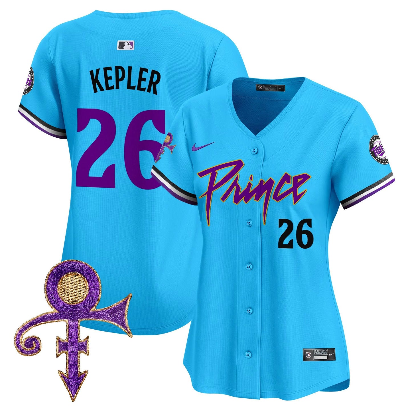WoMinnesota Twins Prince Patch Vapor Premier Limited Jersey V4 - All Stitched