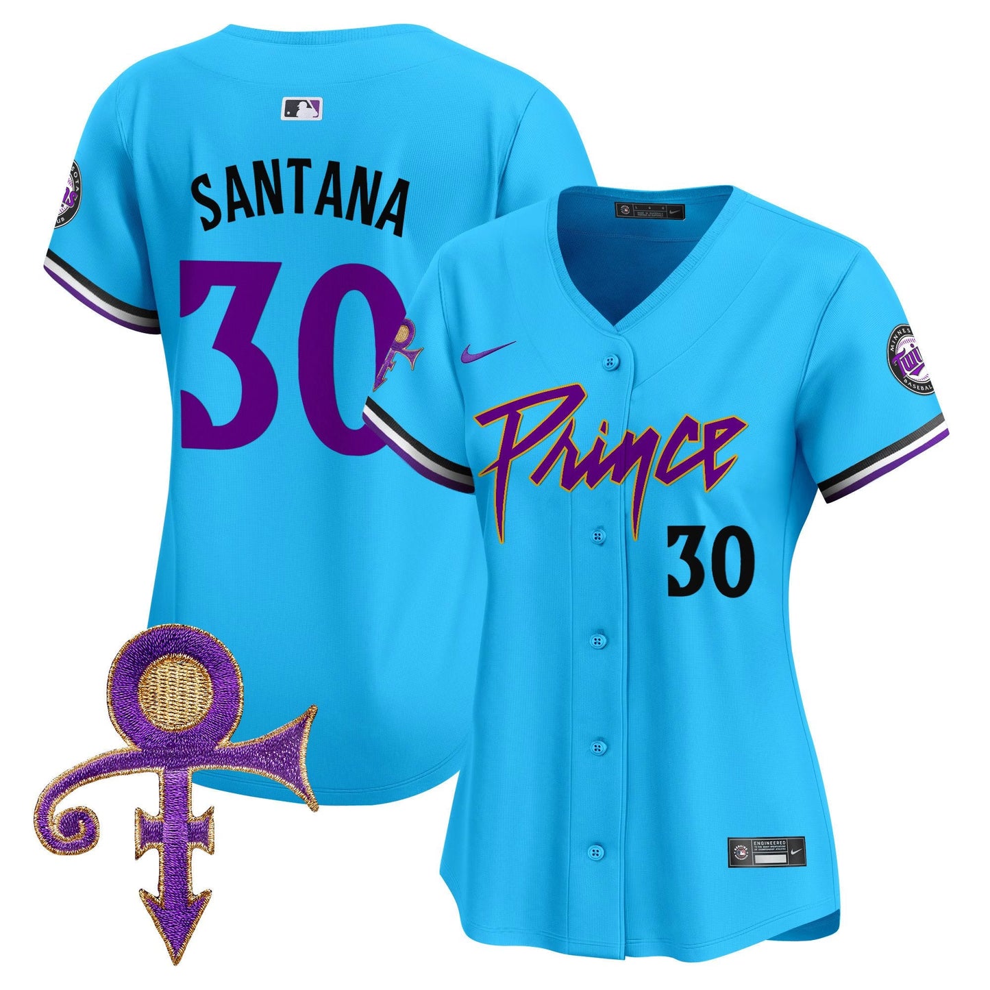 WoMinnesota Twins Prince Patch Vapor Premier Limited Jersey V4 - All Stitched