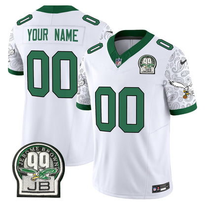 Eagles Kelly Green Vapor Limited Custom Jersey V4 - All Stitched