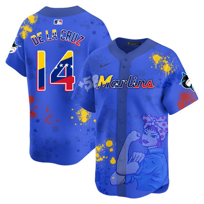 Miami Marlins 2024 Venezuelan Heritage Jersey