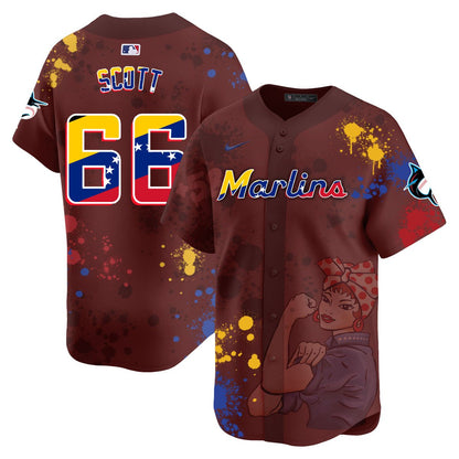 Miami Marlins 2024 Venezuelan Heritage Jersey