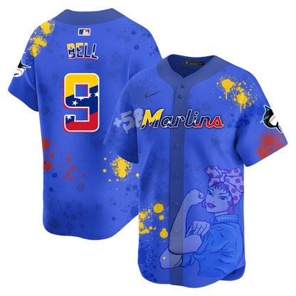 Miami Marlins 2024 Venezuelan Heritage Jersey