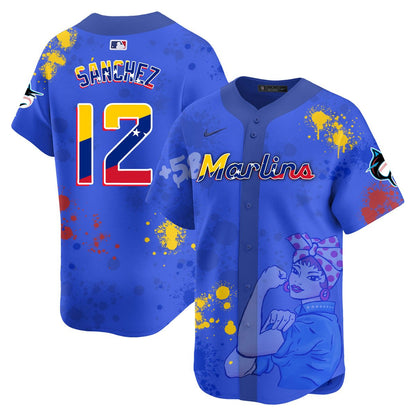 Miami Marlins 2024 Venezuelan Heritage Jersey