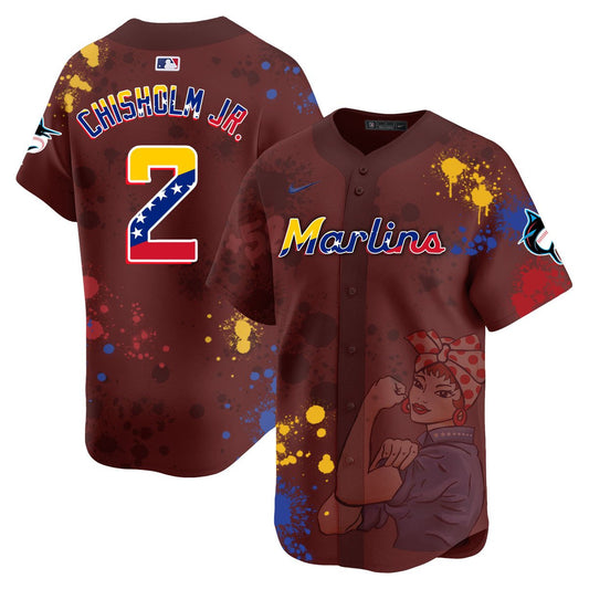 Miami Marlins 2024 Venezuelan Heritage Jersey