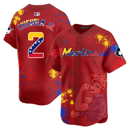 Miami Marlins 2024 Venezuelan Heritage Jersey