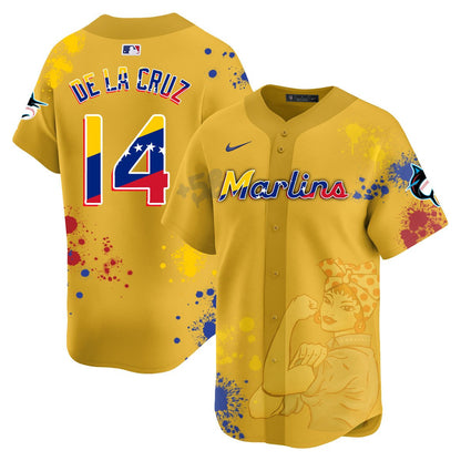 Miami Marlins 2024 Venezuelan Heritage Jersey