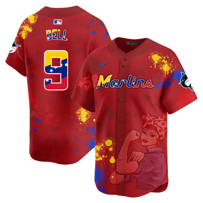 Miami Marlins 2024 Venezuelan Heritage Jersey