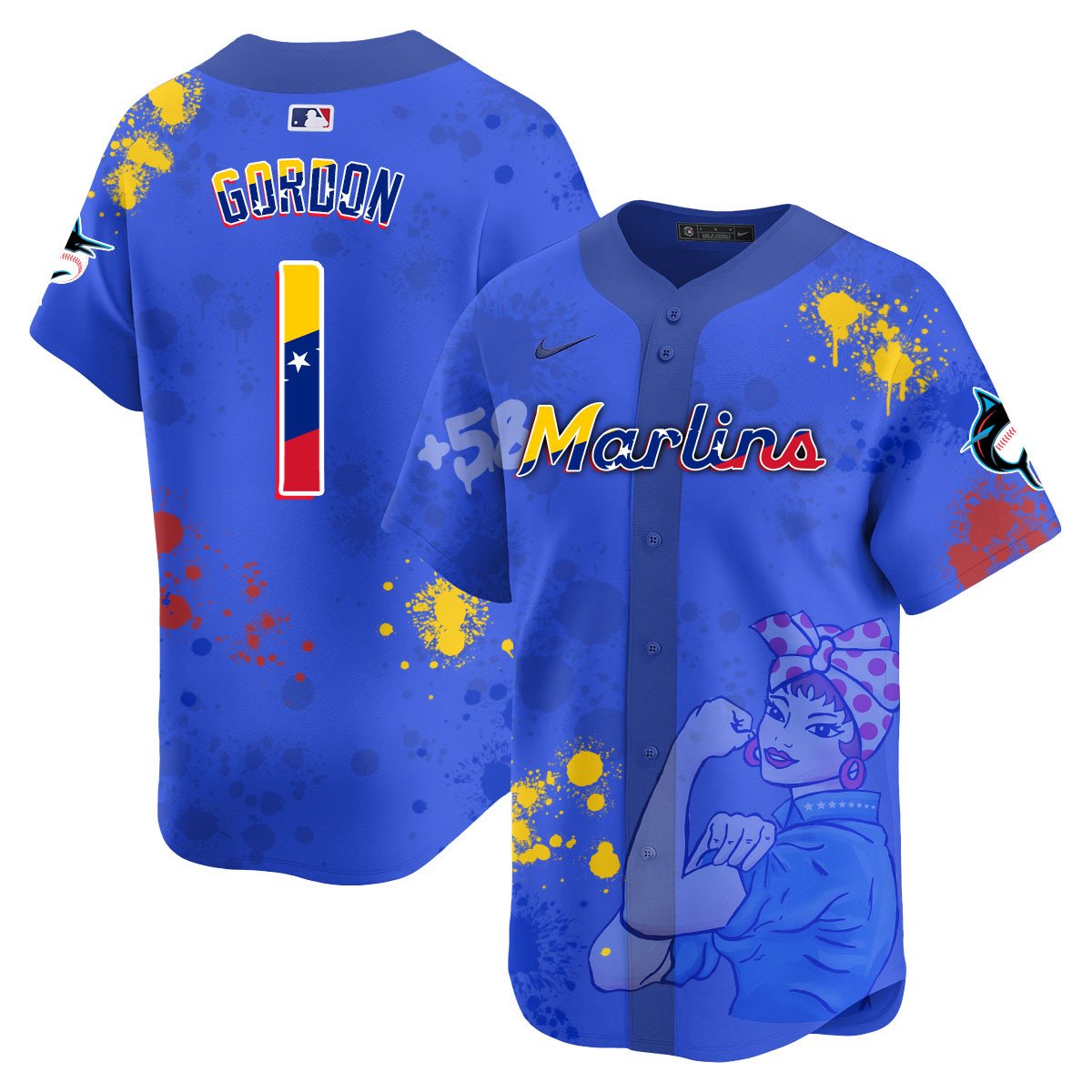 Miami Marlins 2024 Venezuelan Heritage Jersey