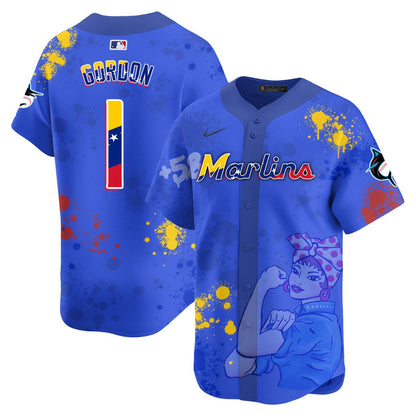 Miami Marlins 2024 Venezuelan Heritage Jersey