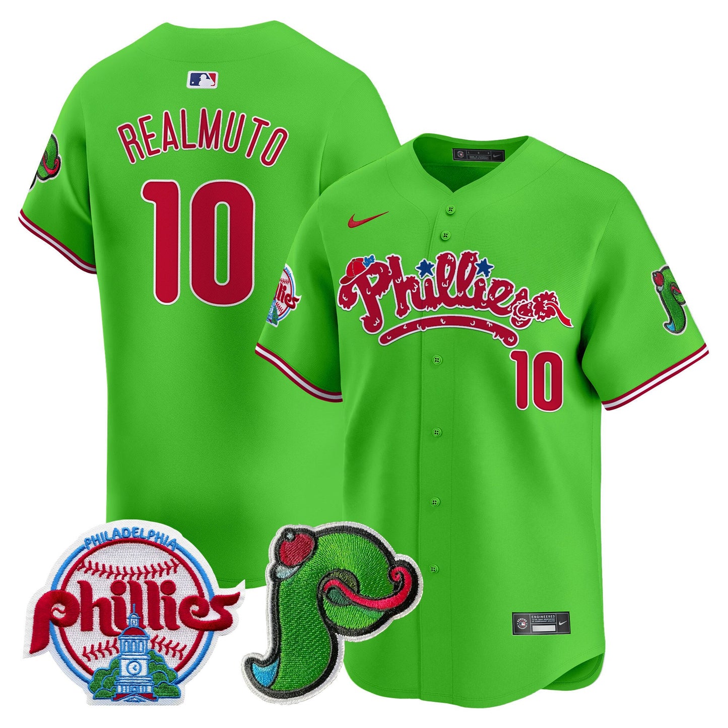 Phillies Phanatic Patch Vapor Premier Limited Jersey V4 - All Stitched