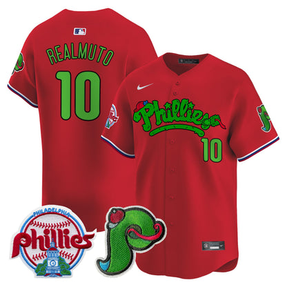 Phillies Phanatic Patch Vapor Premier Limited Jersey V4 - All Stitched
