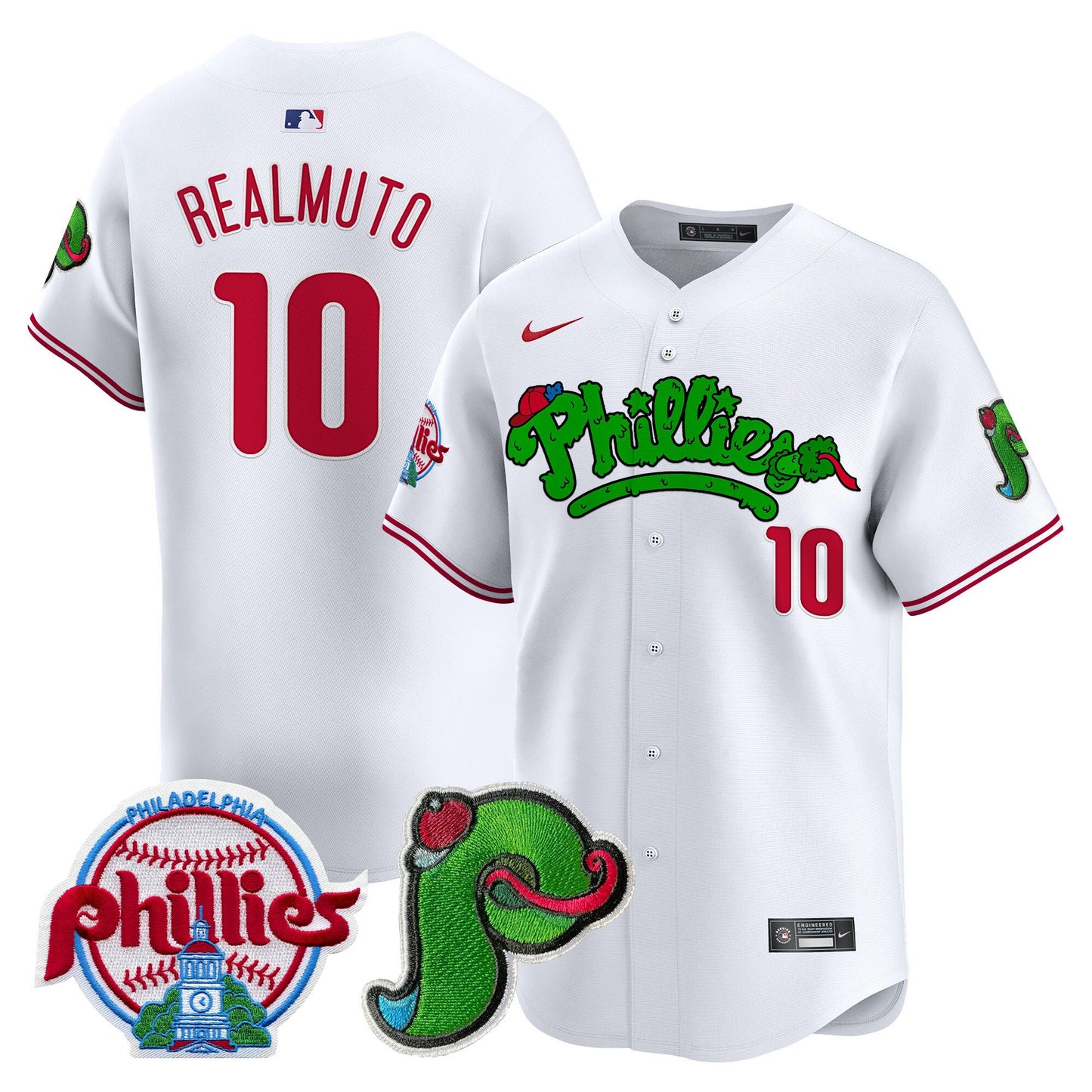 Phillies Phanatic Patch Vapor Premier Limited Jersey V4 - All Stitched