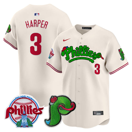 Phillies Phanatic Patch Vapor Premier Limited Jersey V4 - All Stitched