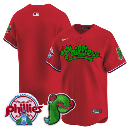 Phillies Phanatic Patch Vapor Premier Limited Jersey V4 - All Stitched