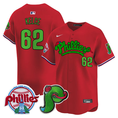 Phillies Phanatic Patch Vapor Premier Limited Jersey V4 - All Stitched
