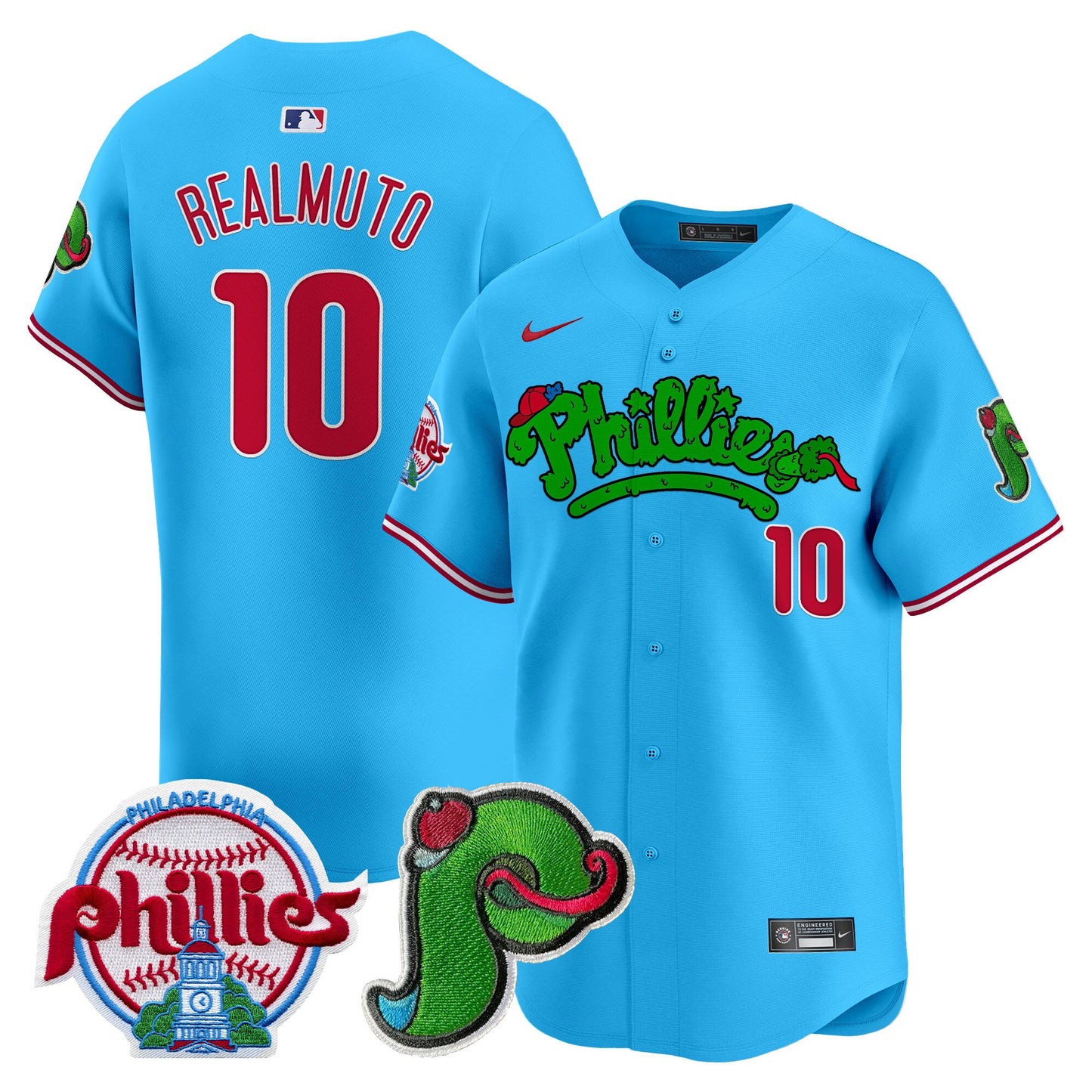 Phillies Phanatic Patch Vapor Premier Limited Jersey V4 - All Stitched
